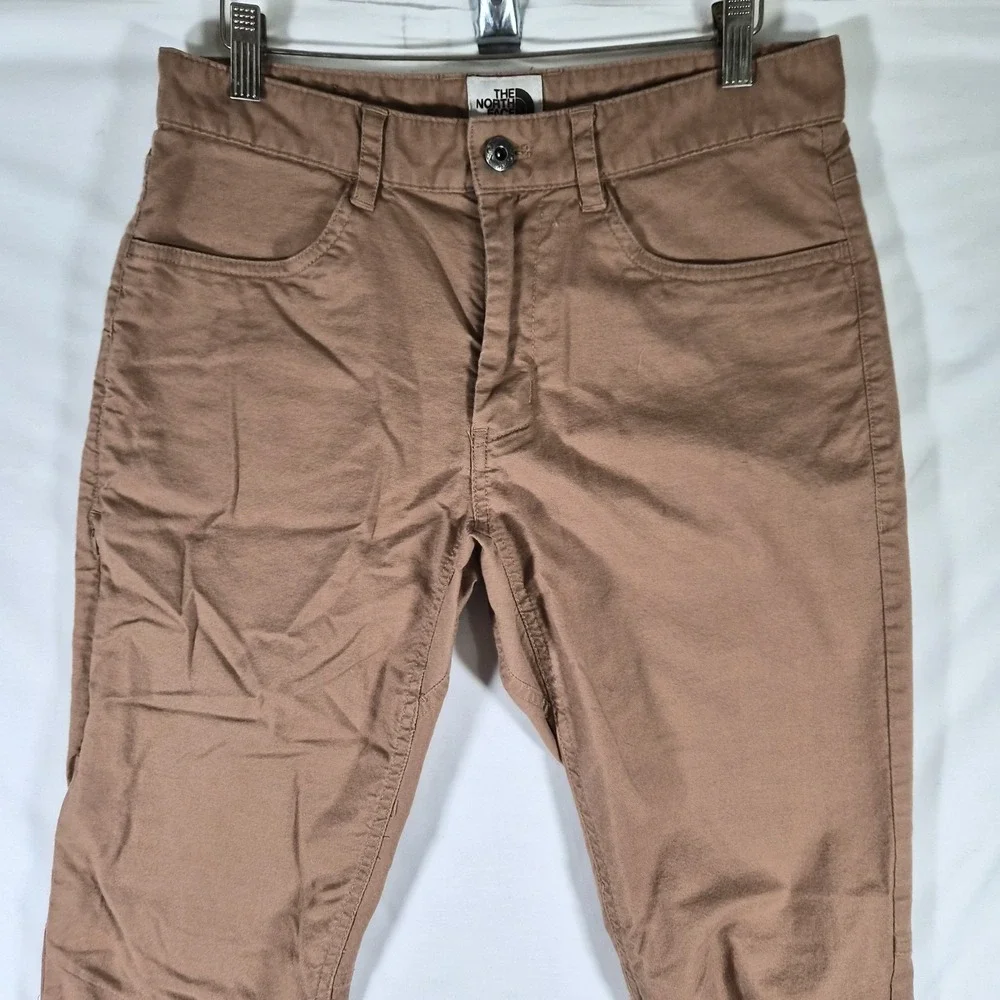 The North Face Men's Size 30 Brown Canvas Pants Straight Leg Outdoor Hiking